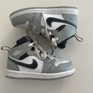 Nike ✔️Toddler's Air Jordan 1 Mid Lt Smoke Grey/White-Anthracite